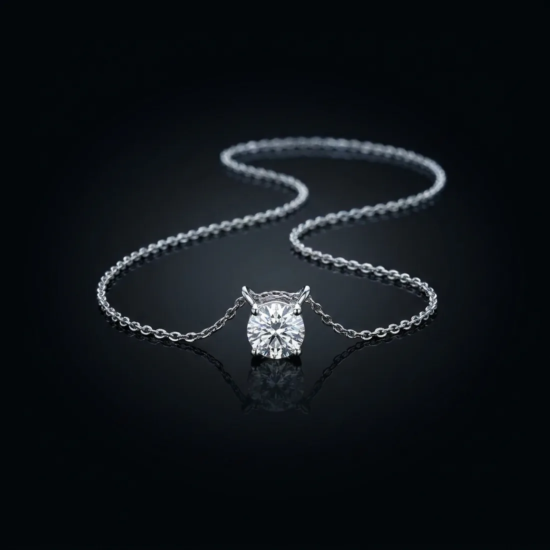 TAU — Collier mit Solitär im Etui