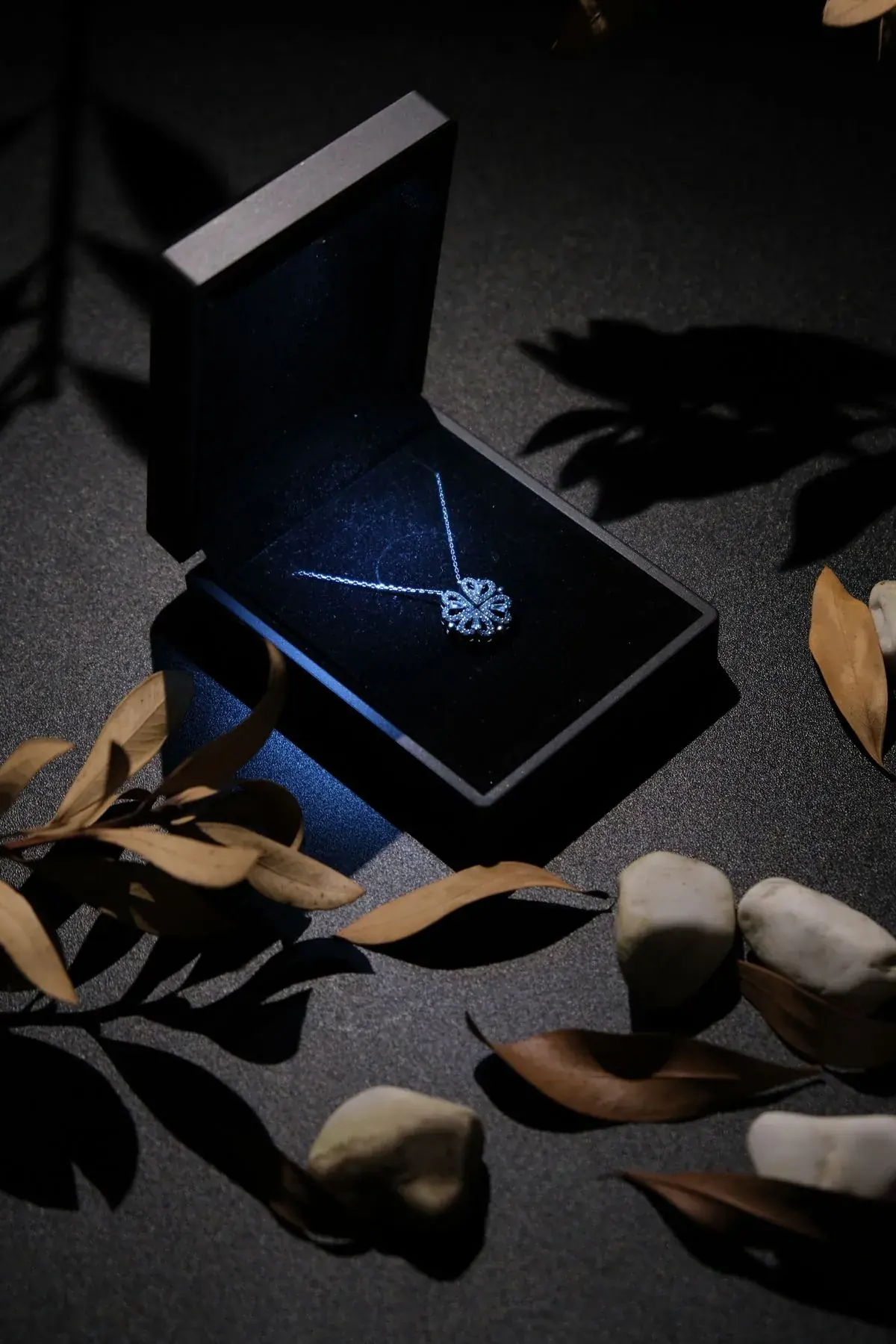 TAU — Collier mit Solitär im Etui